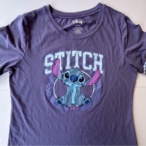 Disney Stitch Experiment 626 purple‎ & blue short sleeve shirt women’s XXXL